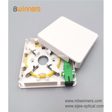 Telecommunication Equipment 1 Core Fiber Wall Socket Splitter FTTH caxia Mini Terminal box